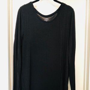 Gap Basic Black Long Sleeve Tee
